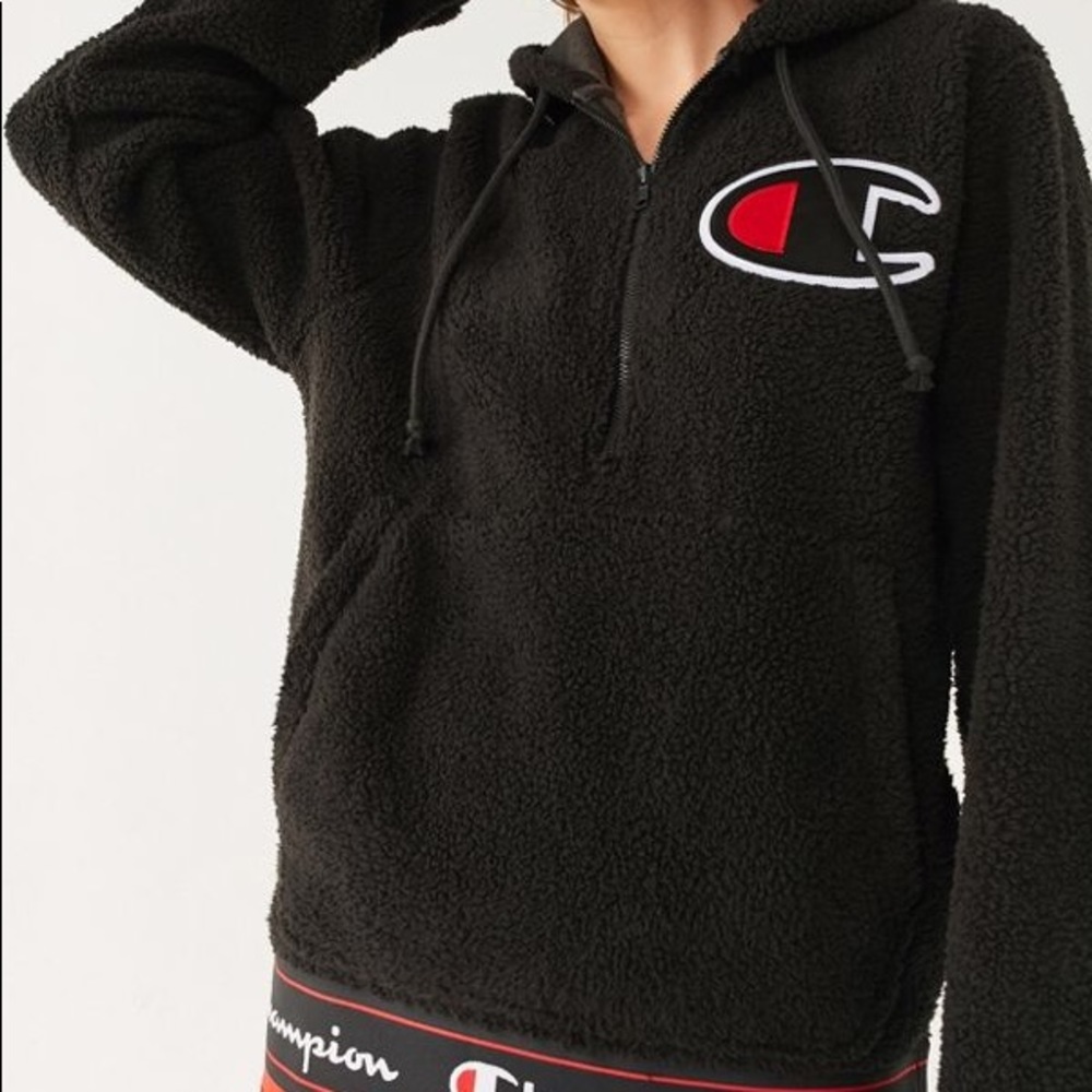 SOLD champion sherpa hoodie